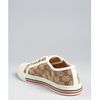 Gucci Beige Gg Canvas California Low Cap Toe Sneakers in Beige - Lyst