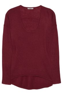 Helmut Lang Ribbed Sleeve Knitted Sweater - Lyst