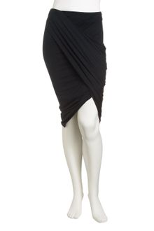 Helmut Lang Front Wrap Ruched Skirt - Lyst