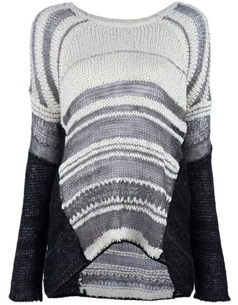 Helmut Lang Textured Loose Sweater - Lyst