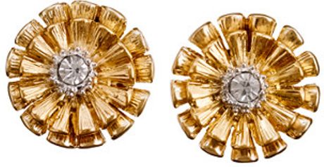J.crew Marigold Earrings in Gold (crystal) - Lyst