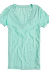 J.Crew Vintage Cotton Vneck Tee