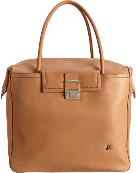Lanvin Jl Bowling Bag in Brown (red) - Lyst