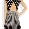 M Missoni Two Tone Knitted Dress in White (black) - Lyst