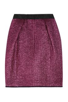 Marc Jacobs Metallic Woolblend Bouclé Skirt - Lyst