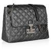 Marc Jacobs Baroque Single Extralarge Metallic Quilted Leather Shoulder Bag in Black (silver) - Lyst