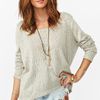 Nasty Gal Nasty Gal X Minkpink Eliza Laced Knit in Beige (cream) - Lyst