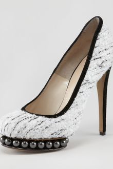 Nicholas Kirkwood Pearlplatform Boucle Pump - Lyst