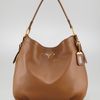 Prada Cervo Hobo in Brown (040 camell) - Lyst