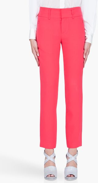 Rag & Bone Coral Red Malin Pants in Pink (coral) - Lyst