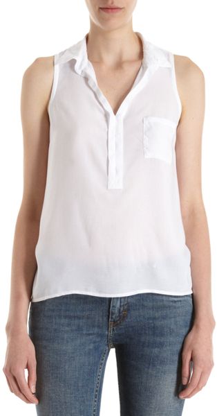Splendid Sleeveless Vneck Top - Lyst