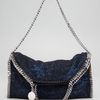 Stella Mccartney Tweed Falabella Foldover Bag in Blue (medium blue) - Lyst