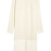 T By Alexander Wang Paneled Washed Silkcrepe Shirt Dress in Pink (cream) - Lyst