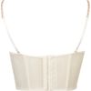 Topshop Leafy Lace Bralet in White (ivory) - Lyst