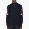 Alexander Mcqueen Black Floral Embroidered Sweater in Black for Men - Lyst
