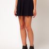 Asos Collection  Skater Skirt in Texture in Blue (navy) - Lyst