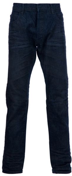 Balmain Straight Leg Jeans in Blue for Men - Lyst
