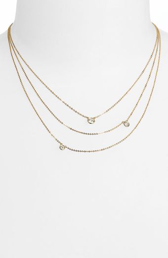 Bony Levy Three Row Diamond Necklace - Lyst
