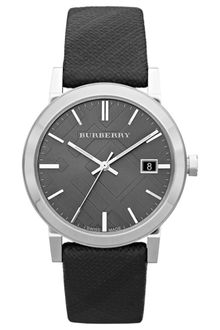 Burberry Womens Swiss Beat Check Fabric Strap 38mm - Lyst