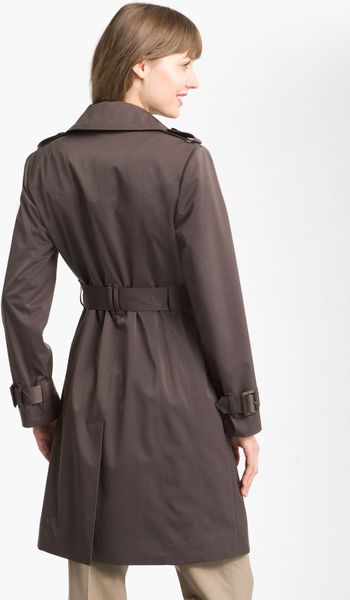 double breasted rain coat