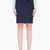 Matthew Williamson Navy Pleat Pencil Skirt in Blue (navy) - Lyst