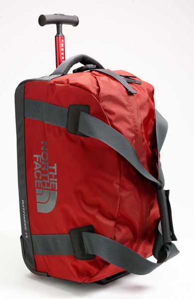 north face red duffel bag