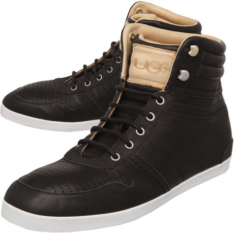 black ugg trainers with fur