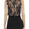 Valentino Tulle Trimmed Lace and Cotton Jersey Top in Black - Lyst
