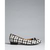 Isaac Mizrahi Pointed Toe Flats Deborah in Black (houndstooth) - Lyst