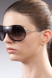 Jimmy Choo Anouk Shield Sunglasses Havana - Lyst