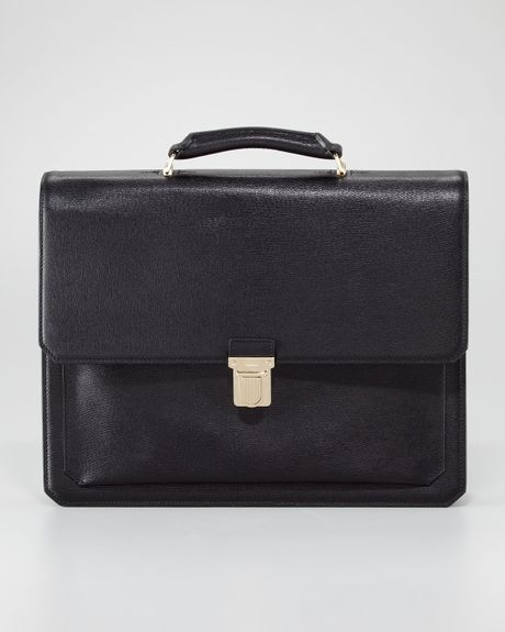 Tom Ford Gusset Flap Briefcase in Black for Men - Lyst