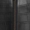 Alexander Wang Croceffect Leather Mini Skirt in Black - Lyst