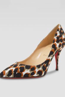 Christian Louboutin Piou Piou Leopardprint Pointtoe Pump - Lyst