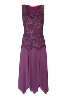 Jacques Vert Grape Cornelli Evening Dress - Lyst