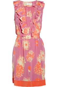 Jill Stuart Rosa Printed Silk Dress - Lyst