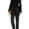 Marc Jacobs Paisley Jacquardpaneled Woolblend Satin Pants in Gray (black) - Lyst