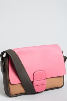 Marc Jacobs Fuchsia Colorblock Leather Violet Shoulder Bag - Lyst