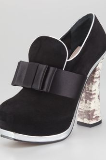 Miu Miu Metallictrim Loafer Pump - Lyst