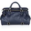 Miu Miu Bow Leather Tote in Blue (navy) - Lyst