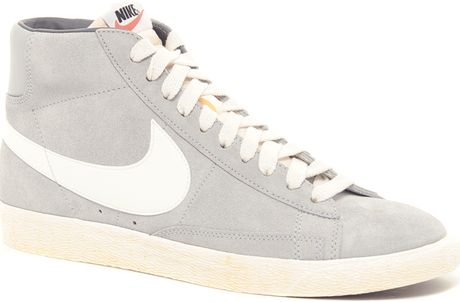trainers nike grey blazer suede
