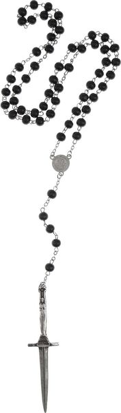 Pamela Love Silverplated Dagger and Resin Necklace - Lyst