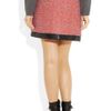 Proenza Schouler Drawstring Wool Blend Tweed Mini Skirt in Pink (orange) - Lyst