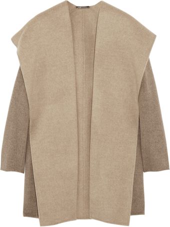 Vince Hooded Felted Woolblend Coat - Lyst