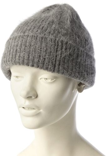 Acne Kit Angora Ribbed Hat - Lyst
