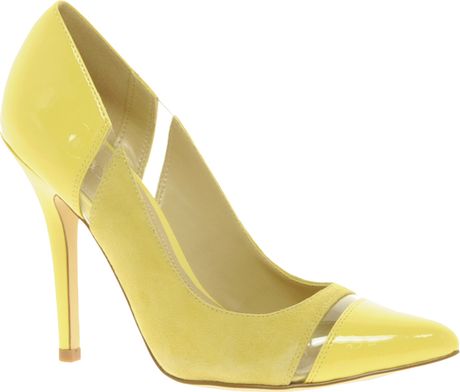 Aldo Wentzell Pointed Court Shoes in Yellow | Lyst
