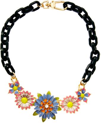 Asos Garden Flower Necklace - Lyst