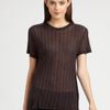 Christopher Kane Pinstripe Tee in Black - Lyst