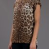 Dolce & Gabbana Printed Top in Brown - Lyst
