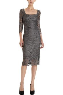 Dolce & Gabbana Lace Overlay Sheath Dress - Lyst