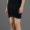 Helmut Lang Fitted Skirt in Black - Lyst